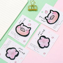 Cartoon Sakura Cute Piggy Sticky Notes Self-adhesive Memo Pad Kawaii Notepads Stickers Paper School Office Supplies Stationery 2024 - buy cheap