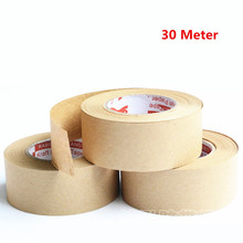 1pcs Wet water kraft paper leather sealing tape,Watercolour special tape hydrosol tape adhesive tape 30Meter 24mm/36mm/48mm/58mm 2024 - купить недорого
