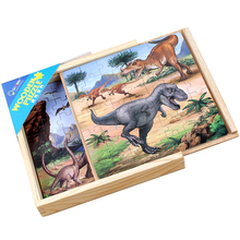 DDWE 3 In 1 Baby 3D Wooden kids Learning Educational  Dinosaur Animals/Traffic Jigsaw Puzzles for Children Montessori Toy Puzzle 2024 - buy cheap