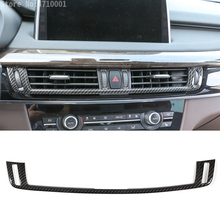 Carbon Fiber ABS Center Console Air Conditioning Vent Cover Frame Trim Accessories For BMW X5 X6 F15 F16 2015-2017 2024 - buy cheap