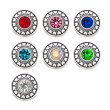 Wholesale w396 Crystal 3D 18mm 20mm Metal Snap Button For Bracelet Necklace Interchangeable Jewelry Women Accessorie Findings 2024 - buy cheap