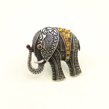 Модные аксессуары старинные слон кольцо женский мужской перстни 2024 - купить недорого