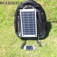 BUHESHUI 7.5W 5V Portable Solar Panel Charger Outdoor USB Digital Frame Style Solar Charger for iPhone Samsung Android 5V Device 2024 - buy cheap