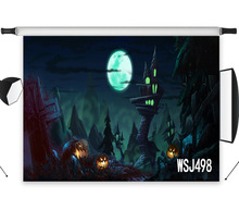 LB Polyester & Vinyl Backdrops Background For Photography Studio Backdrop Photo Props Halloween Moon Cemetery Pumpkin Lantern 2024 - buy cheap