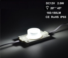 Módulo de luz led de doble cara de 2W, 53mm x 31mm, caja de luz lateral de inyección, lente de 1smd, retroiluminación exterior, tablero de carretera de Metro DC12v, 500 Uds. 2024 - compra barato