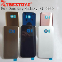RTBESTOYZ-funda trasera de cristal para Samsung Galaxy S7 Edge G935, tapa trasera para batería 2024 - compra barato