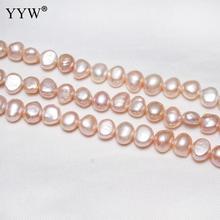 YYW Cultured Baroque Freshwater Pearl Beads Nuggets Pink natural 7-8mm Approx 0.8mm Sold Per 15 Inch Strand 2024 - buy cheap