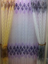 CS 108 Floral Tulle Window Screens Door Balcony Lifting Curtain fabric Sheer Scarfs Valances light lace Curtain fabrics 2024 - buy cheap