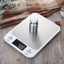 10kg Large Digital Kitchen Stainless Steel Scale 10000g 1g Kitchen Cooking Food Diet Weight Balance Electronic Scales ml oz LB 2024 - buy cheap