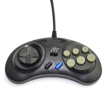 2 шт. 16 бит классический проводной игровой контроллер для SEGA Genesis 6 кнопочный геймпад для SEGA Mega Drive Mode Быстрая доставка 2024 - купить недорого