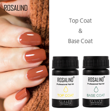 ROSALIND New Top Base Coat Nail Gel Polish Primer For Nails Design Base Top Coat Soak Off Salon UV Nail Art Nails Gel Lacquer 2024 - buy cheap