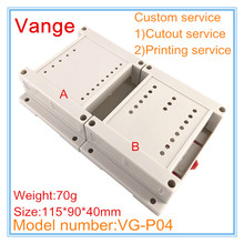 Caja de Proyecto de carcasa de molde extruido, caja de conexiones de plástico ABS de 115x90x40mm, bricolaje para Dispositivo de PCB de control industrial, 1 unids/lote 2024 - compra barato