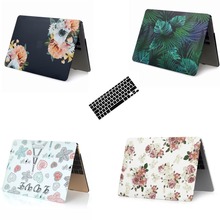 Floral Laptop Case For Macbook Air Pro Retina 11 12 13 15 With Touch Bar Flowers Shell For Apple mac book 13.3 +Keyboard Cover 2024 - buy cheap