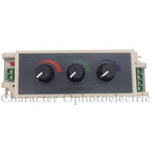 1 шт. DC12-24V 3A rgb контроллер 3 канала RGB led диммер контроллер для светодиодной ленты 3528 5050 2024 - купить недорого