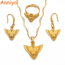 Anniyo PNG Mask Necklace & Earrings & Ring Jewellery Sets for Women,Papua New Guinea Ethnic Items #112406 2024 - buy cheap