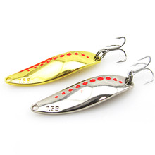 Artificial Bait! Hot Sale! Spoon Fishing Lure set Metal Bronze Fishing Spinner Tackles 7.5g 10g 15g 20g Free Shipping 2024 - buy cheap