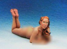 [tuskmodel] 1 35 scale resin model figures kit the beach girl stely1 2024 - buy cheap