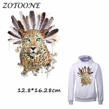 ZOTOONE-pegatinas de transferencia de calor para ropa, parches de leopardo para camiseta, pantalones vaqueros, apliques de decoración DIY 2024 - compra barato