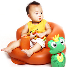 Built-in Pump Portable Baby Chair Inflatable Sofa Cute PVC Cartoon Toy Doll Beanbag Nursing Feeding Seat Safety Bath Seat BB0117 2024 - buy cheap