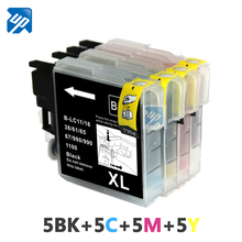 20 x LC65 LC61 LC38 LC985 LC39 LC67 LC1100 LC980 Compatible ink Cartridge for Brother DCP 185C 195C 9805C J315 J515 J125 Printer 2024 - buy cheap