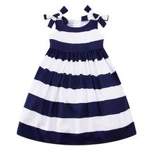 W.L.MONSOON Baby Girls Dress Summer 2017 Brand Children Dress Princess Costume Striped Vestidos Kids Dresses for Girls Clothes 2024 - buy cheap