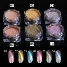 6 Colors Nail Chameleon Magnetic Powder 3D Cat Eye Magic Laser Glitter Dust Manicure Nail Art Pigment With Magnet 2024 - buy cheap