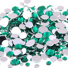 Round flatback Acrylic Rhinestones five Colors 1.5mm-6mm Mixed size Shoes Clothing Decorations Sparkling Newest Nail Decorations 2024 - buy cheap