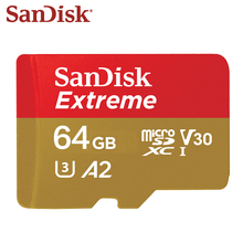 SanDisk-tarjeta de memoria de 64GB A2 Max, velocidad de lectura de 160 100%, microSD U3 4K, 32GB A1 Extreme Flash, tarjeta TF, Original de MB/s 2024 - compra barato