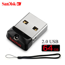 SanDisk Original USB 2.0 CZ33 Mini USB Flash Drive metal pen drive 64GB 8GB 16GB 32GB memory stick pendrive flash card 2024 - buy cheap