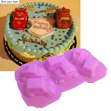 Car cake chocolate silicone mold soap chocolate fondant cake decoration baking Jelly mold 2024 - buy cheap