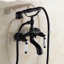 Black Oil Rubbed Brass Bathroom Bathtub Mixer Faucet Telephone Style With Brass Handshower Bath & Shower Faucets Ktf040 2024 - buy cheap