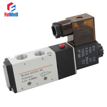 1/4" Air Valve DC 24V 4V210-08 DC 24V 2 Position 5 Way Pneumatic Solenoid Valve 2024 - buy cheap