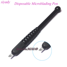 Новое поступление, одноразовая ручка для микроблейдинга 12 для перманентного макияжа, пластиковая ручка для бровей, ручка, ручка для микроблейдинга, татуировочные ручки 2024 - купить недорого