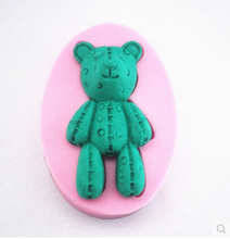 Free shipping The teddy bear Modelling fondant silicon mold chocolate cake decoration silicone mold silicone mold 2024 - buy cheap