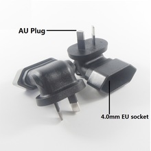 AU TO EU Plug Two Flat Plug to 4.0mm Euro AC Power Plug Elbow AU 2Pin Plug Power Adapter Socket For Electrical Socket adaptor 2024 - buy cheap