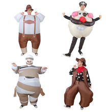 inflatable suspender trousers costume, inflatable mummy suit, inflatable west cowboy costume, party costume 2024 - buy cheap