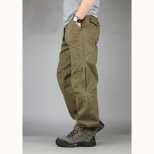 New Arrival Men Long Pants Cotton Wide Leg Loose Casual Cargo Pants Hip Hop Harem Trousers Big Size Joggers 2024 - buy cheap