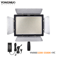 Yongnuo yn900 painel de luz led, 3200-5500k, controle remoto por aplicativo bicolor cri95 + 54w 7200lm 900, adaptador de energia 2024 - compre barato