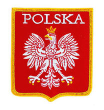 Parches para planchar de alta calidad, accesorio para planchar en Polonia, gran oferta de bandera parche es 2024 - compra barato