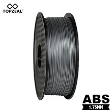 Topzeal abs prata 3d filamento da impressora 1.75mm 1kg carretel 3d materiais de impressão de plástico filamento 2024 - compre barato