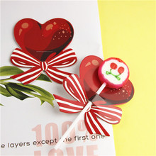 Omilut 50pcs Sweet Love Heart Candy Gift Boxes Valentine's Day Supplies Lollipop Box Adult Birthday Favor Boxes Candy Packaging 2024 - buy cheap