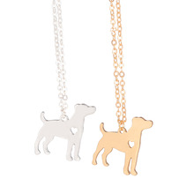 Joyería llamativa para hombre y mujer, collar con diseño de perro Jack Fisher Terrier, joyería personalizada, colgante de perro, regalo 2024 - compra barato