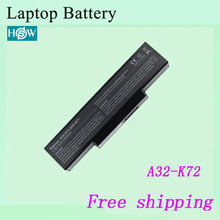 Frete grátis bateria para laptop asus 70-nx01b1000z A32-K72 embutida 2024 - compre barato
