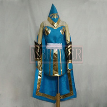 Blue Ashe LOL league Ashe Iceshooter cannon jinx cosplay costume custom made 2024 - buy cheap