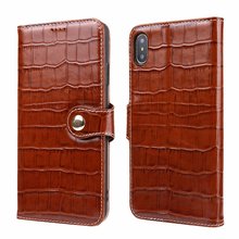 Vintage Genuine Leather Crocodile Pattern Phone Case for iPhone 12 mini 11 Pro Max Xs Max XR X 8 7 SE for Samsung Note 10 Plus 2024 - buy cheap