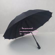 Drop Shipping Umbrella Women rain Automatic umbrella Straight umbrella Strong windproof Umbrella Men Long-handle 16 Ribs 2024 - buy cheap