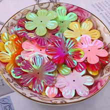 220pcs/lot 30mm Flower Six Petals With 1 Center Hole Clothing DIY Dress Accessory Sewing Materials Sequin Mix Colors Spangles 2024 - buy cheap