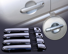 CITALL New Car Exterior Decor Accessories Chrome Door Handle Cover Trim Fit for Hyundai Accent 2007 2008 2009 2010 2011 2024 - buy cheap