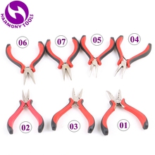 HARMONY 100pcs Micro Ring Hair Pliers for Install and Remove Micro Beads Tubes Links Hair Extensions ( 01,02,03,04,05,06,07 ) 2024 - buy cheap