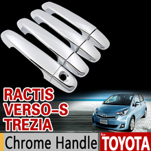 Cubierta de algodón cromado para Toyota verso-s 2011-2017, conjunto de molduras para Subaru Trezia Space Verso Ractis 2013 2015, accesorios de estilo de coche 2024 - compra barato